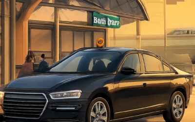 Illustration d’un taxi local à Chessy, prêt pour une prise en charge vers la gare, CDG ou Paris. Une ambiance rassurante et premium pour évoquer un trajet simple et sans stress.